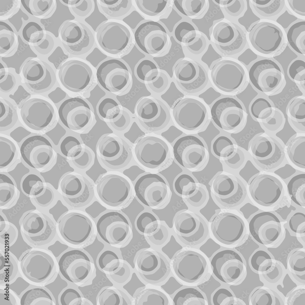 Full seamless abstract circle texture background. Fabric print pattern vector for decoration. White grey design for textile. Grunge model for fashion and home design. Full seamless abstract circle texture background. Fabric print pattern vector for decoration. White grey design for textile. Grunge model for fashion and home design.