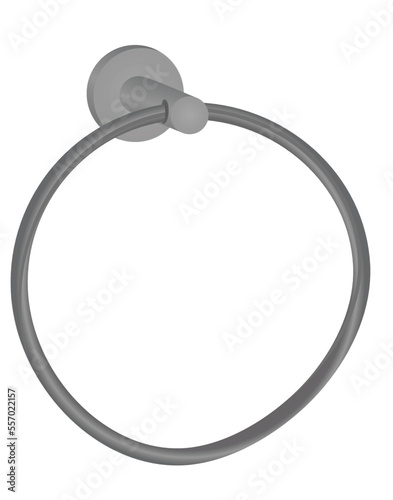 Bathroom towel ring. vector illustration