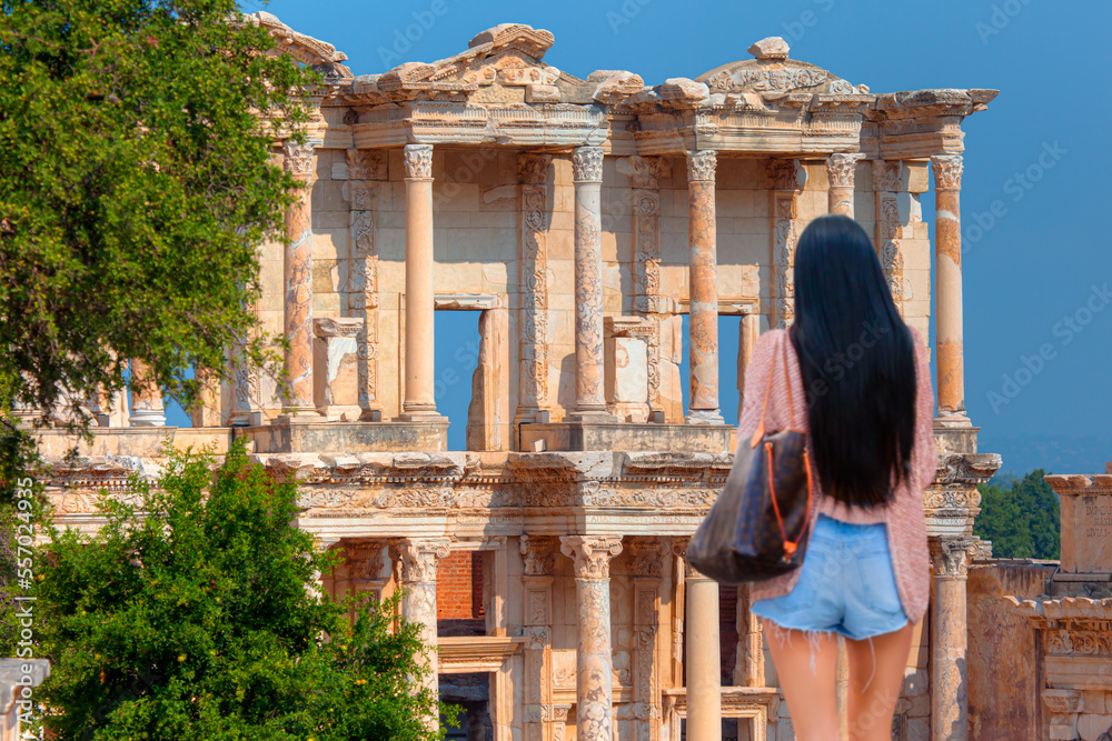 Celsus Library in Ephesus - Selcuk, Turkey