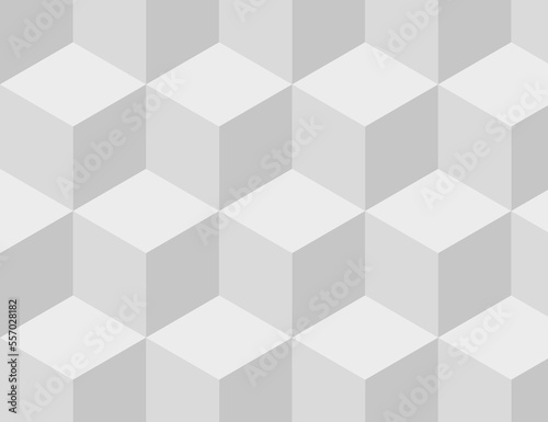 Geometric pattern 3D isometric boxes