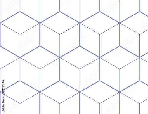 Geometric pattern 3D isometric background