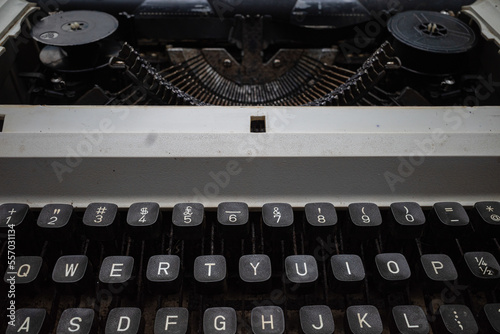 Manual typewriters are often referred to as hand typewriters, because they are driven by human hands which include pressing buttons, shifting the wheel