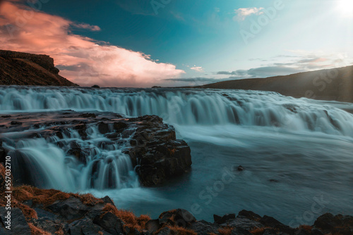 cascada Gullfoss en Islandia // Gullfoss waterfall in Iceland © alejandro