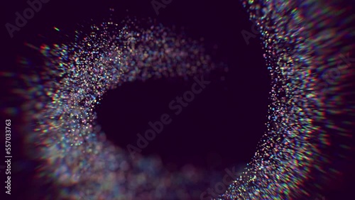 Abstract Particles Background Purple