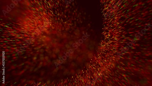 Abstract Particles Background Red