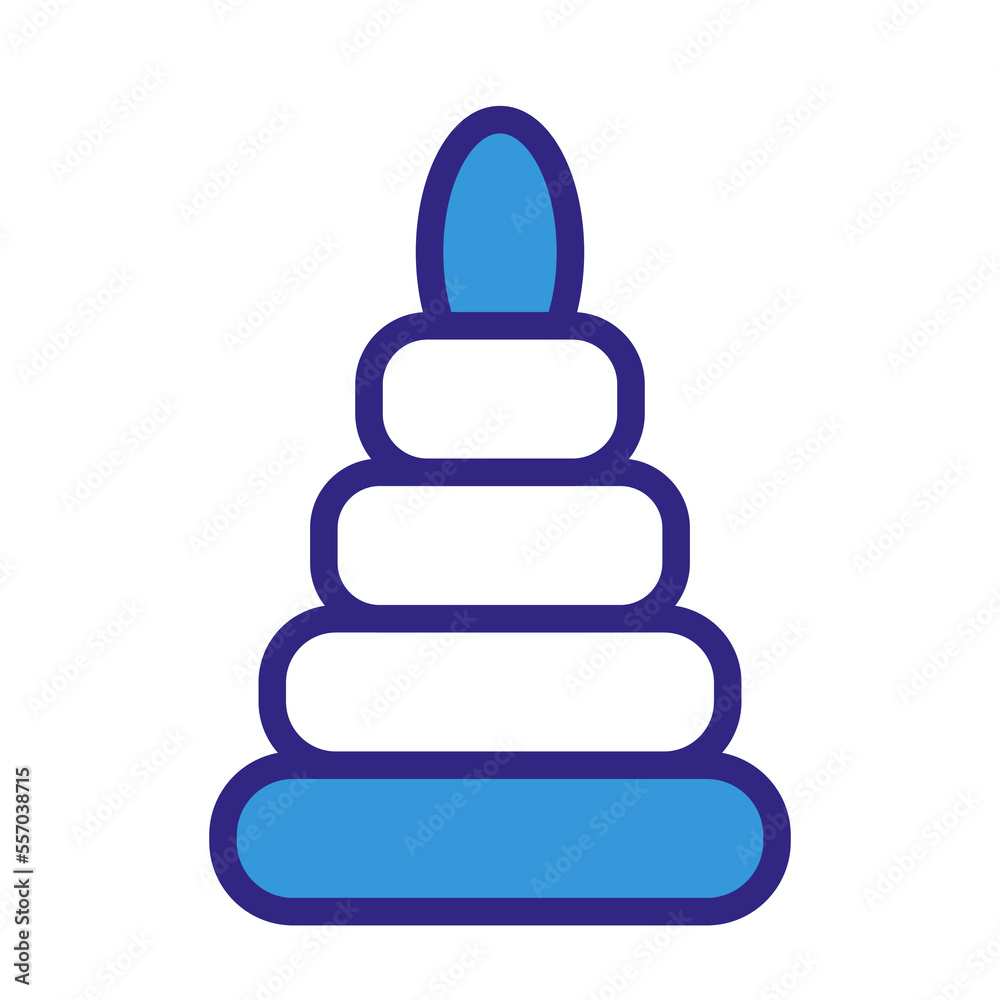 doodle pyramid icon, kids toy, linear icon, hand drawing doodle pyramid icon, kids toy, linear icon, hand drawing