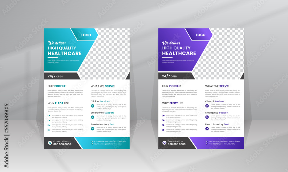 Colorful Business flyer, Brochure design, cover modern layout, annual report, proposal, Poster Template for Multipurpose