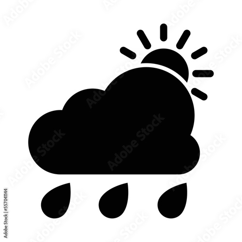 Rainy Day Icon In Dualtone Style