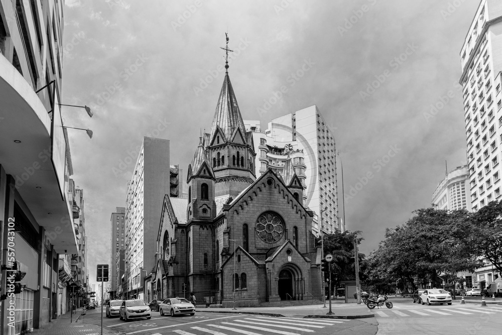 Paróquia Nossa Senhora da Conceção ou Basílica Santíssimo Sacramento localizada na Santa Ifigênia, São Paulo, Brasil.	

