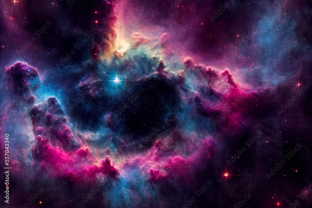 Nebula in Outer Space, Generative AI