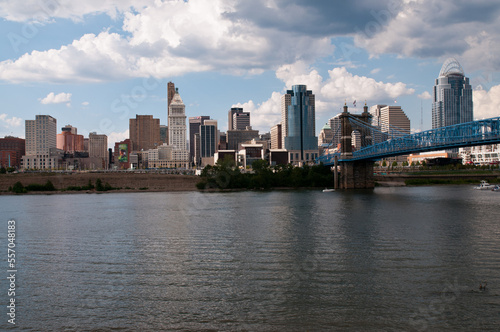 Downtown Cincinnati, Ohio, seen from the Kentucky side across the Ohio River. © Karlsson Photo