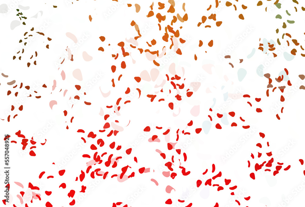 Obraz premium Light green, red vector template with memphis shapes.