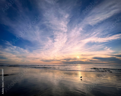 Sunset on a beach in Southern California