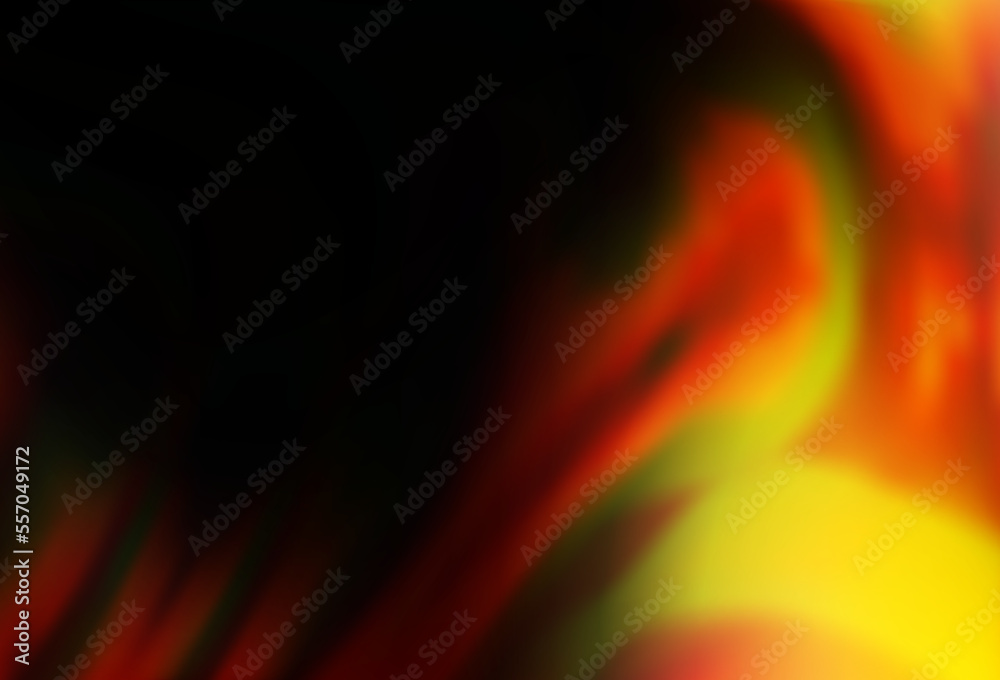 Dark Yellow, Orange vector background with lava shapes. Dark Yellow, Orange vector background with lava shapes.