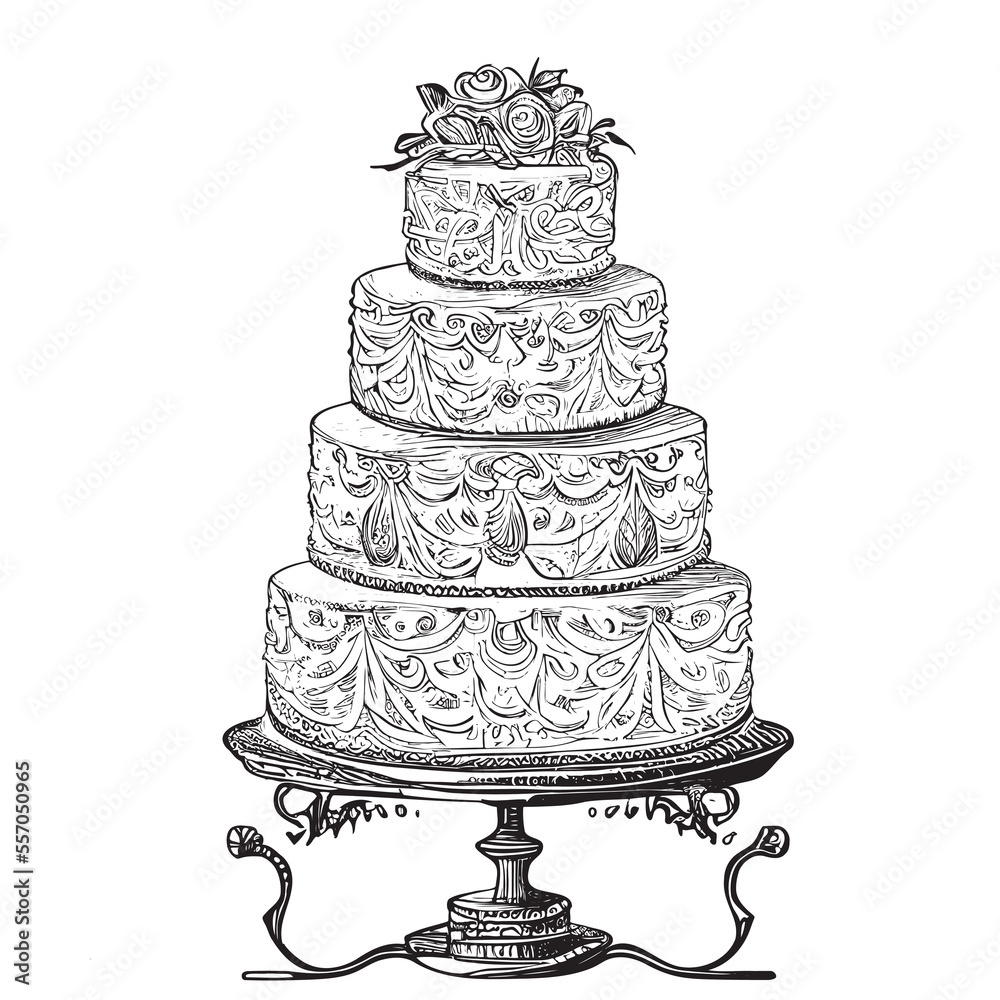 Share more than 178 cake sketching templates best