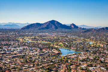 Fototapete Arizona Scottsdale Blick auf Camelback Mountain  © tim