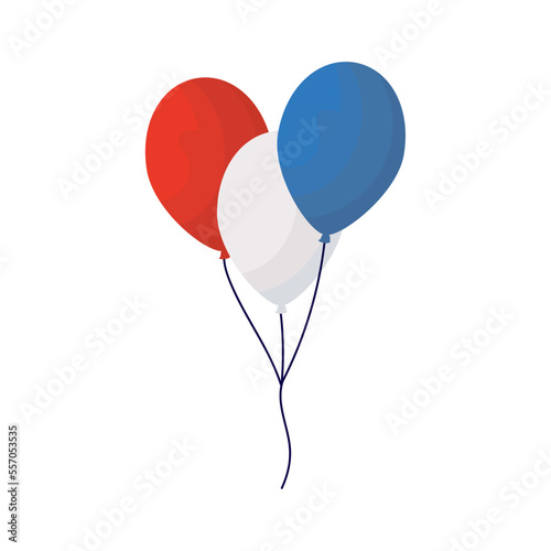 colored balloons design