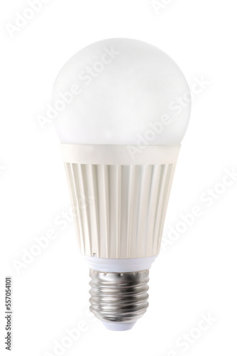 White led bulb isolated png with transparency photo