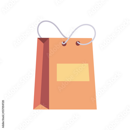 orange shopping bag
