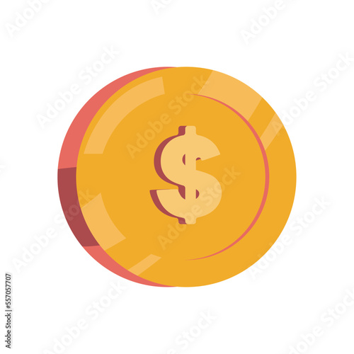 shinny gold coin