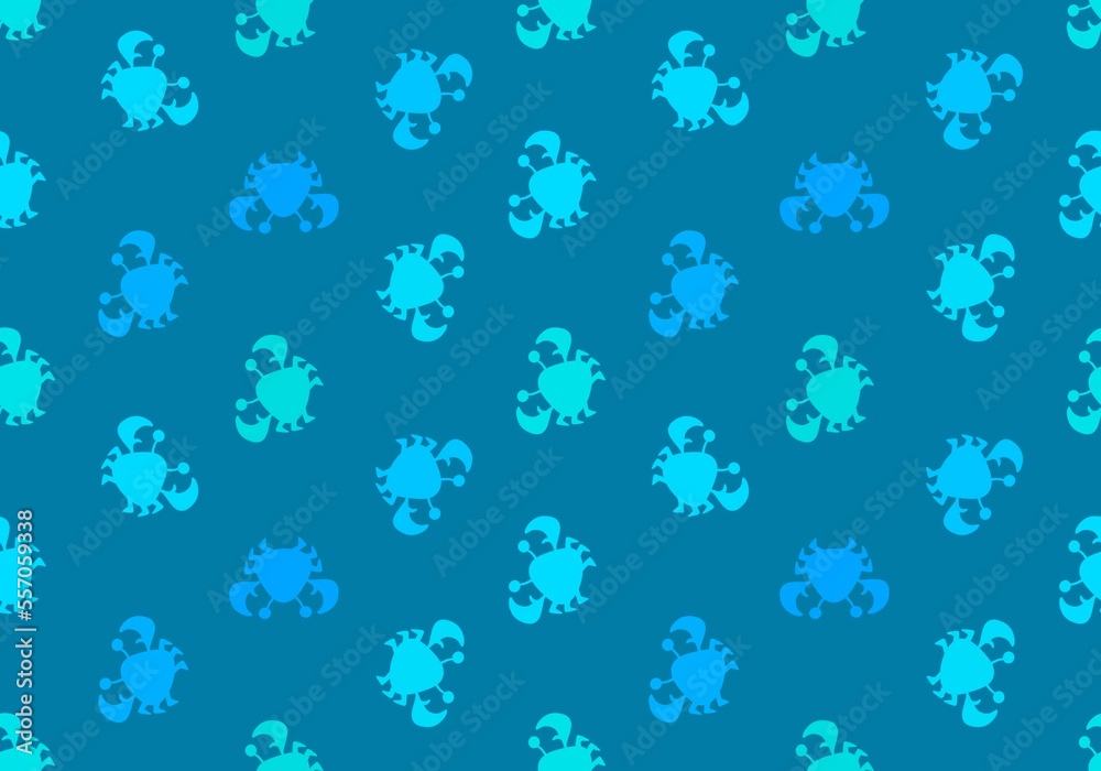 Cartoon silhouette animals seamless crabs pattern for wrapping paper and kids clothes print and fabrics Cartoon silhouette animals seamless crabs pattern for wrapping paper and kids clothes print and fabrics