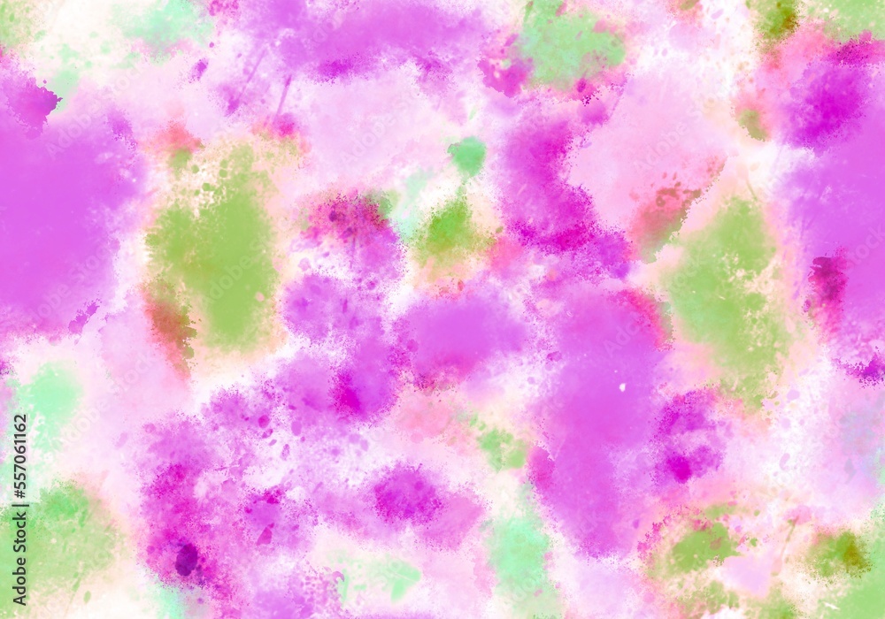 Abstract watercolor seamless paint spots pattern for wrapping paper and kids clothes print and fabrics and linens