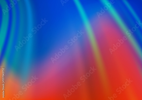 Light Blue  Red vector background with liquid shapes.