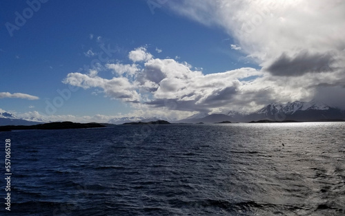 clouds over the ocean in Ushuaia