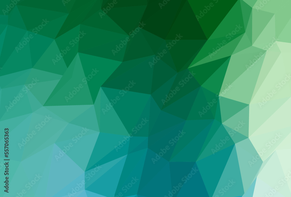 Obraz premium Light Blue, Green vector abstract polygonal layout.