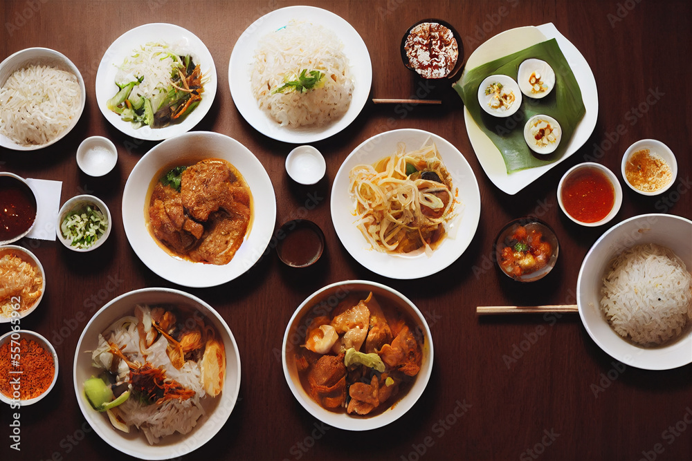 asian food plate asian food plate