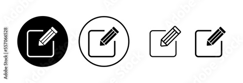 Free Download Edit icon vector illustration. edit document sign and symbol. edit text icon. pencil. sign up - GFXLoad