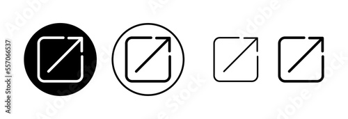 External link icon vector illustration. link sign and symbol. hyperlink symbol
