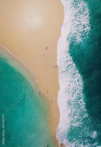 waves on the beach