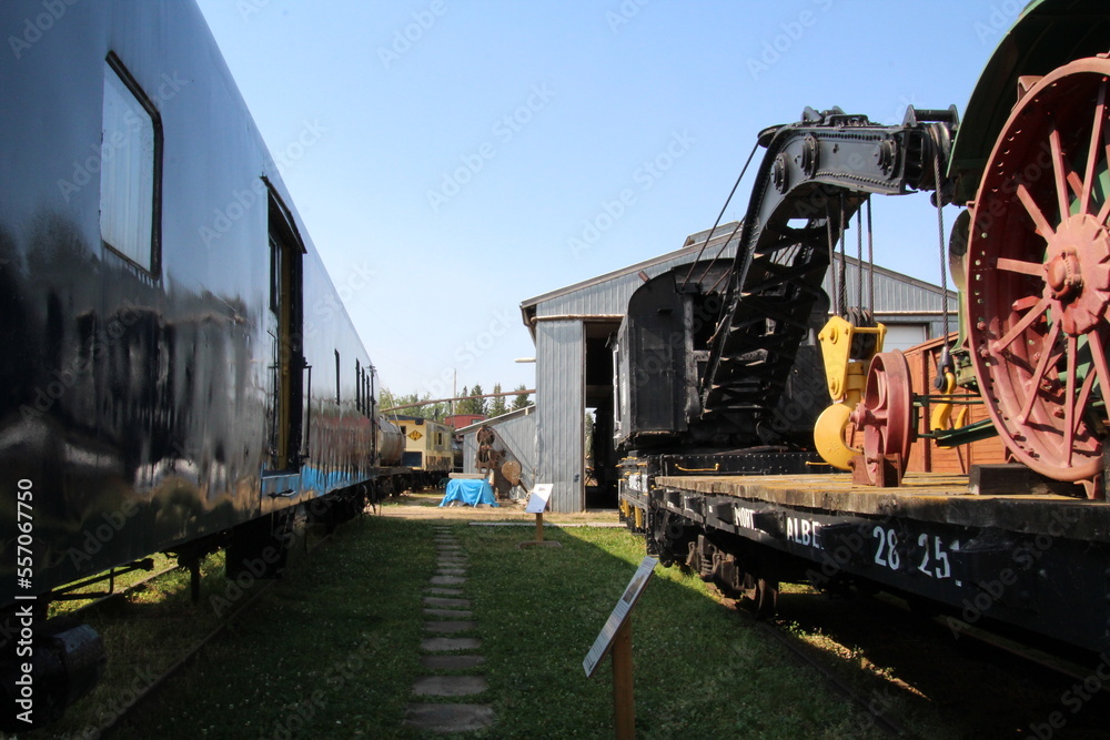 Obraz premium train in the port