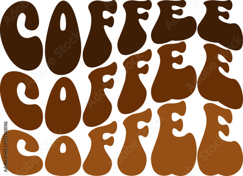 quotes about coffee wavy retro groovy