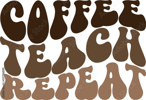 quotes about coffee wavy retro groovy