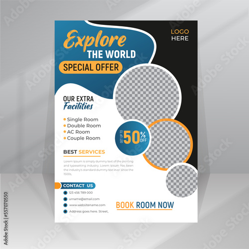 Tour Sale template with photo for Travel agency