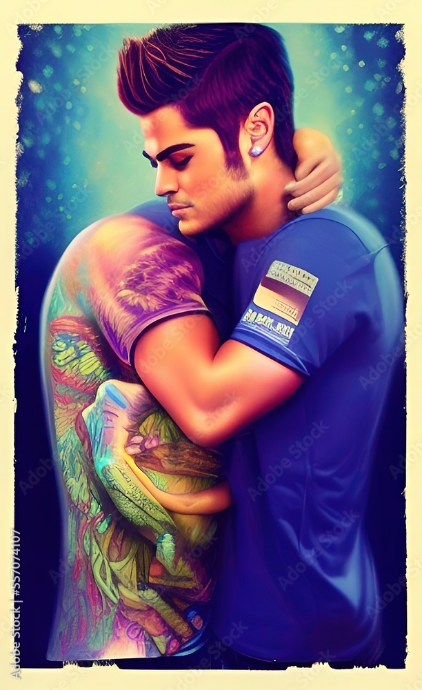 Fototapeta premium person with a painted face