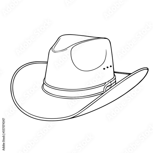 Contour image of a man's hat on a white background. Vector illustration, print for background, print on fabric, paper, wallpaper, packaging.