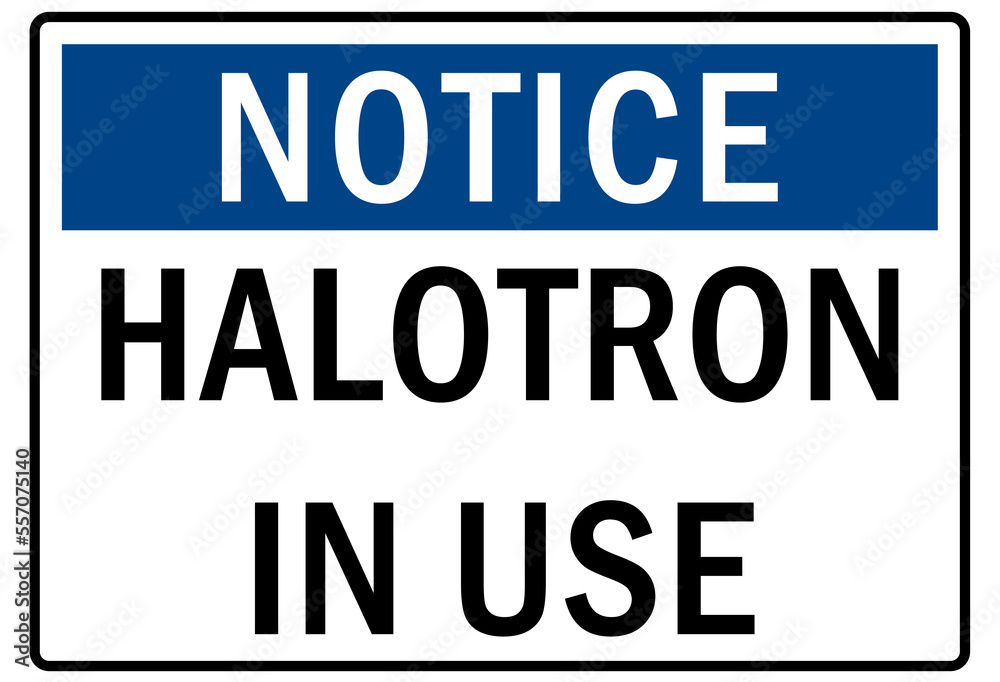 Fire hazard fire extinguisher sign halotron in use Fire hazard fire extinguisher sign halotron in use