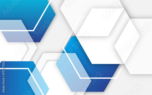 abstract colorful hexagon geometric shape background