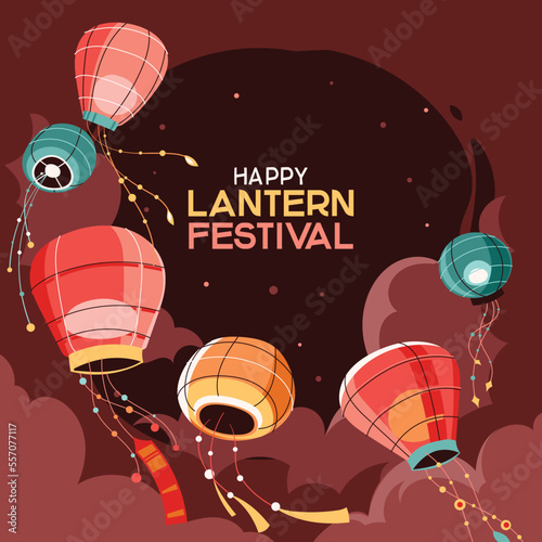 Chinese Paper Lantern Festival Celebration