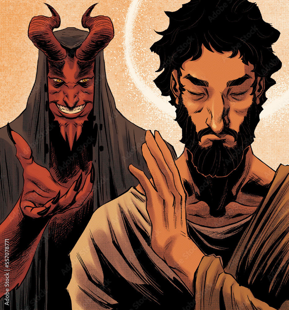 Devil Confronts The Saint Satan Finds Jesus Christ In The Desert
