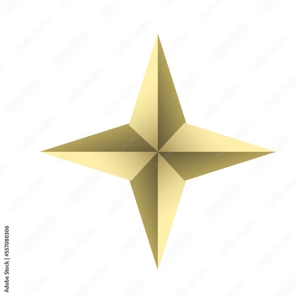 Obraz premium Gold star symbols set ,isolated on white background , illustration