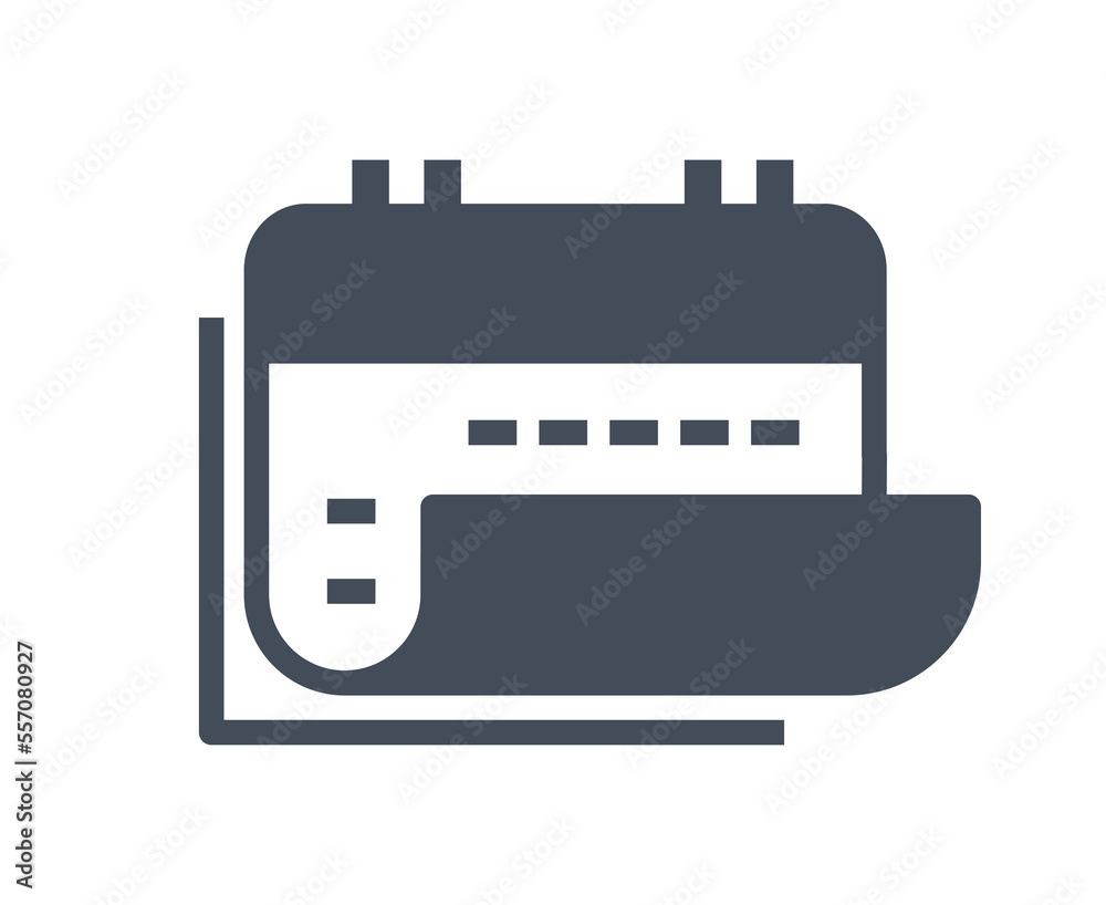 Calendar black and white icon. Year, month and day, passage of time. Poster or banner for site. Time management, planning and scheduling, goal setting and motivation. Cartoon flat vector illustration Calendar black and white icon. Year, month and day, passage of time. Poster or banner for site. Time management, planning and scheduling, goal setting and motivation. Cartoon flat vector illustration