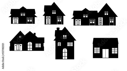 house building icon. house silhouette © Ali