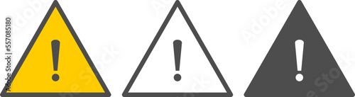 Exclamation mark icon. Exclamation icon set. Attention icon.