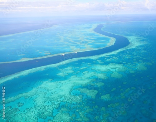 Aerial View Great Barrier Reef Australia 