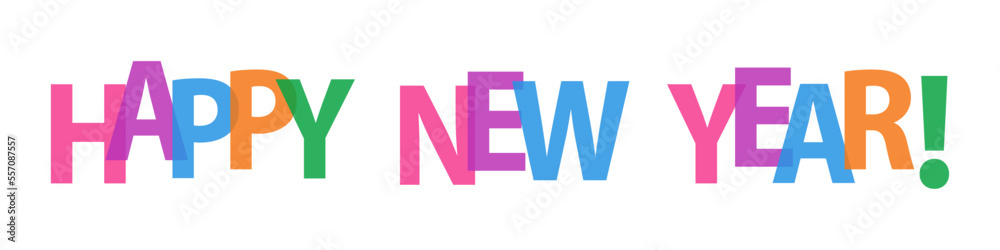 happy new year text design vector happy new year text design vector