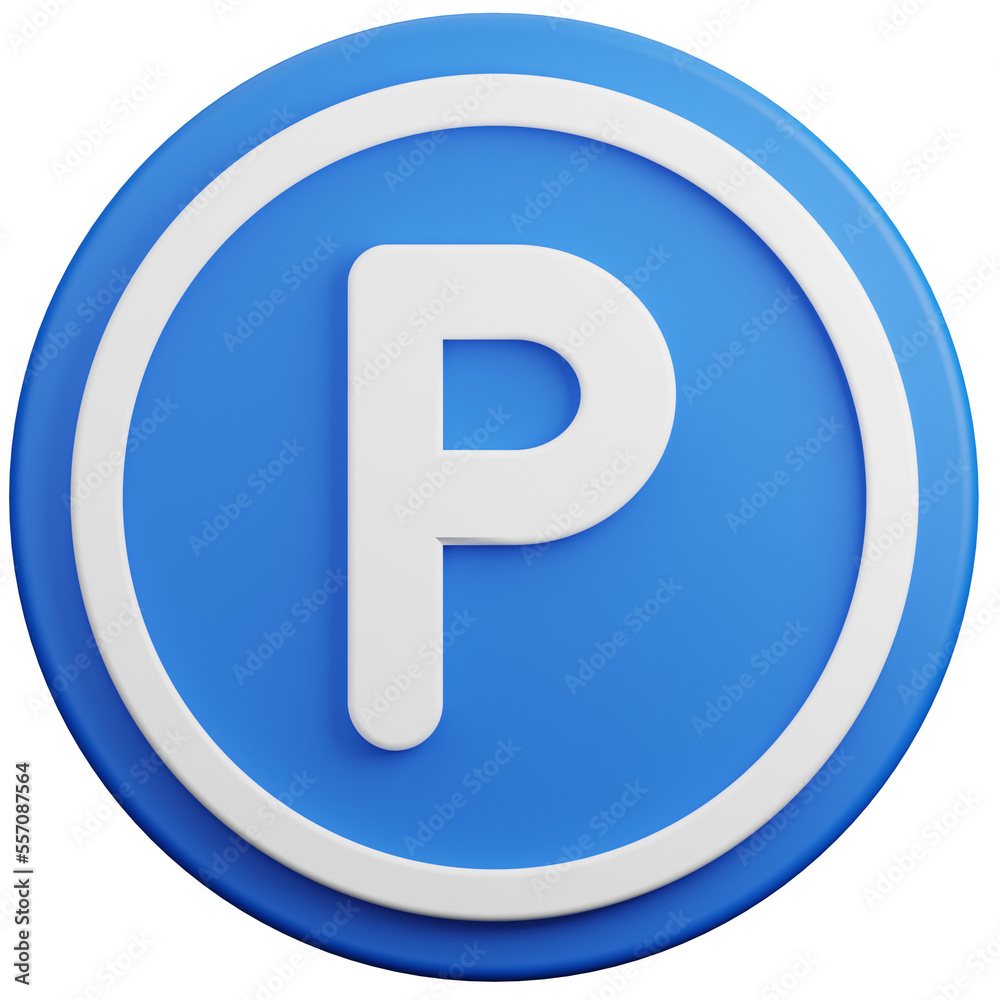 Parking sign 3d illustration Parking sign 3d illustration